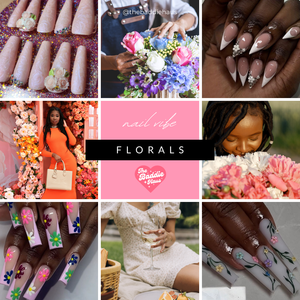 Florals - S/M length  FreeStyle Custom Press-on Nails