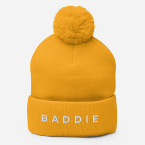 BADDIE Pom-Pom Beanie