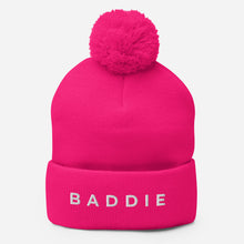 Load image into Gallery viewer, BADDIE Pom-Pom Beanie
