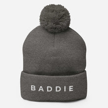 Load image into Gallery viewer, BADDIE Pom-Pom Beanie
