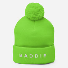 Load image into Gallery viewer, BADDIE Pom-Pom Beanie
